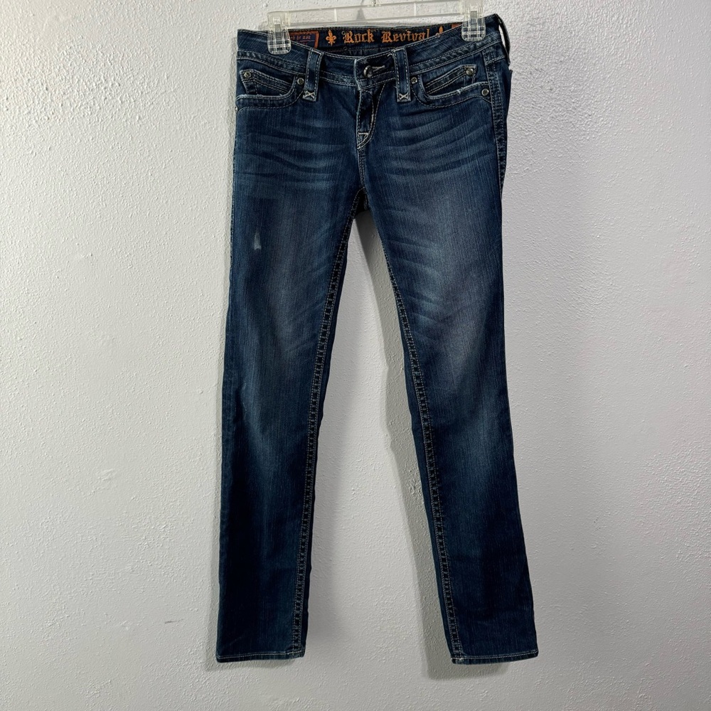 Rock Revival Elena straight leg Jean dark wash size 26 - Picture 8 of 8